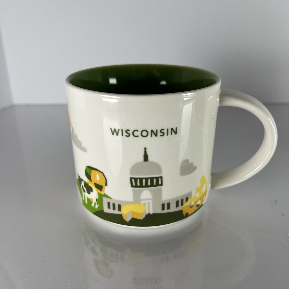 Wisconsin Starbucks 2015 Been There You Are Here Series Coffee Mug 14oz